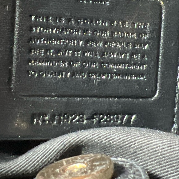 Coach Black Leather Handbag - Picture 7 of 8